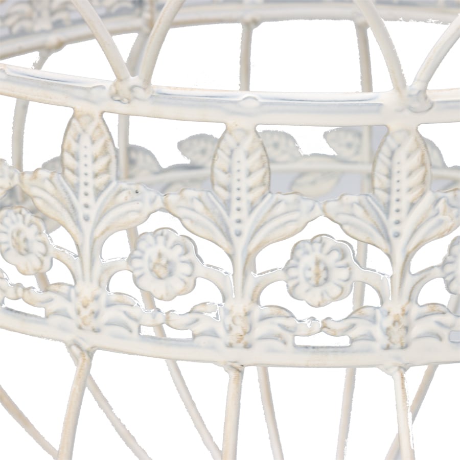 Antique Nested White Hanging Baskets