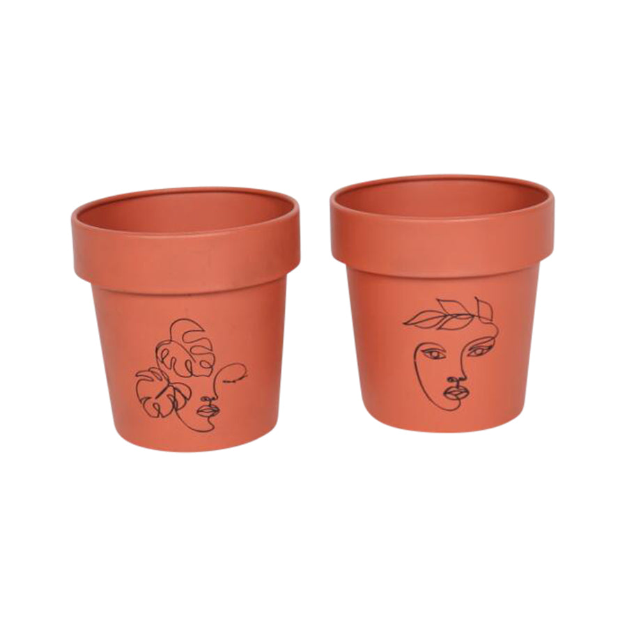 Line-Art Pot Planters