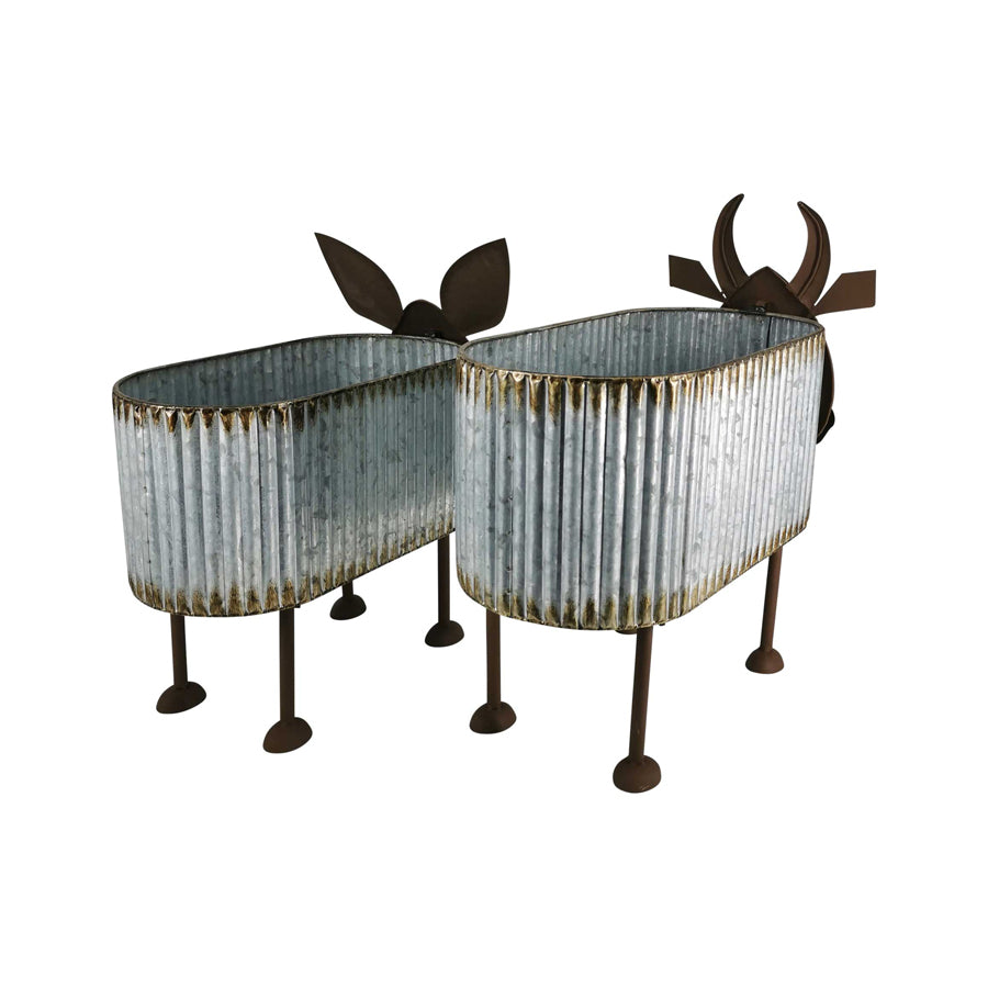 Nested Cow Planters - Set of 2