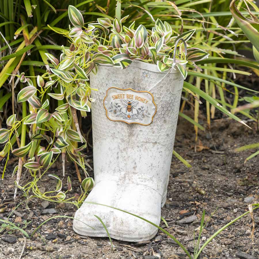 Sweet Bee Honey Gumboots Planter
