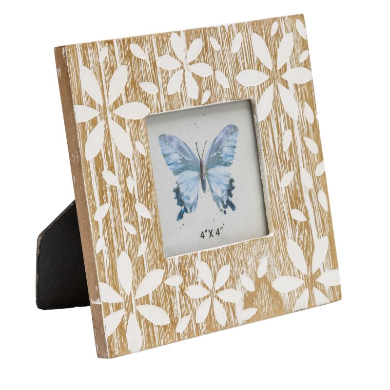 Flowers Design Photo Frame - 4x4