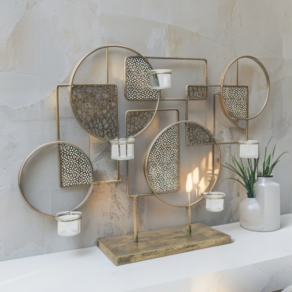 Abstract Hives Statement Candle Holder