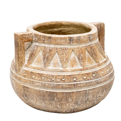 Aged Tribal Style Decorative Pot