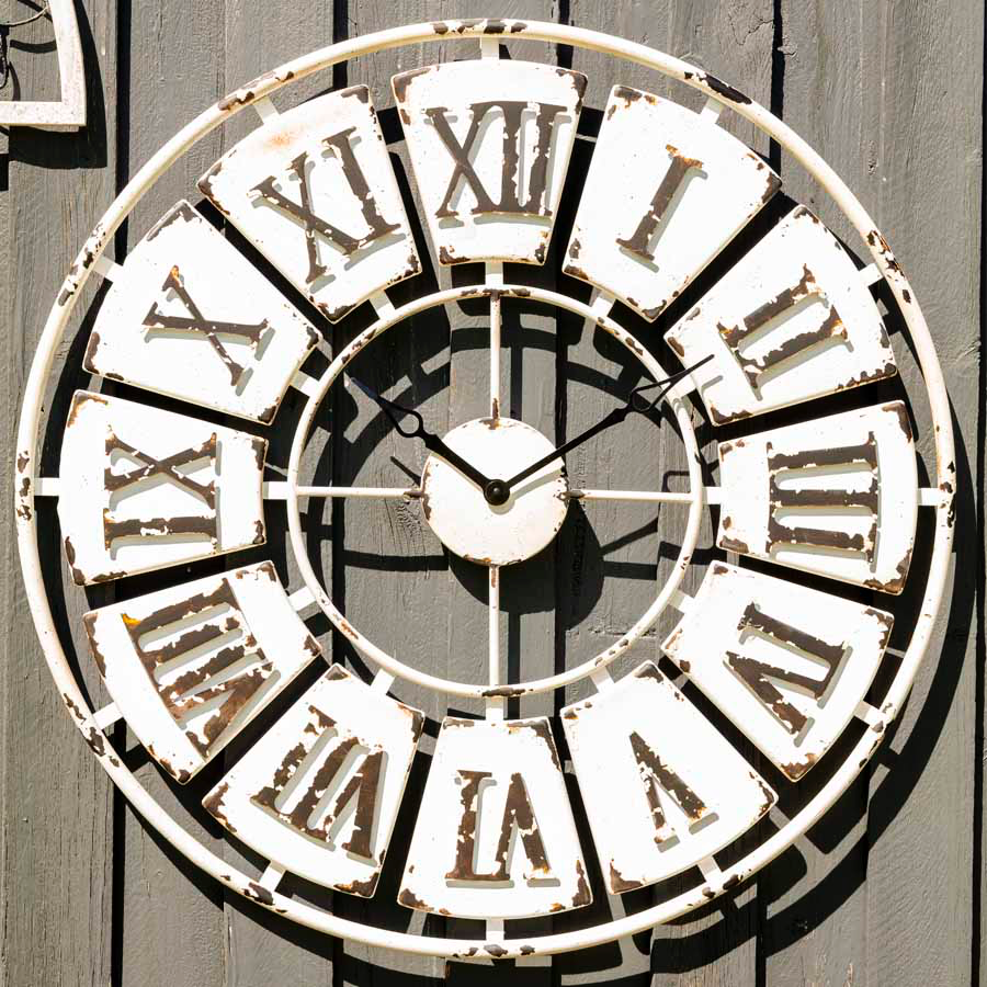 Antique Roman Numeral Round Wall Clock