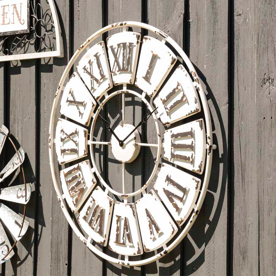 Antique Roman Numeral Round Wall Clock
