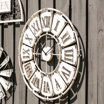 Antique Roman Numeral Round Wall Clock