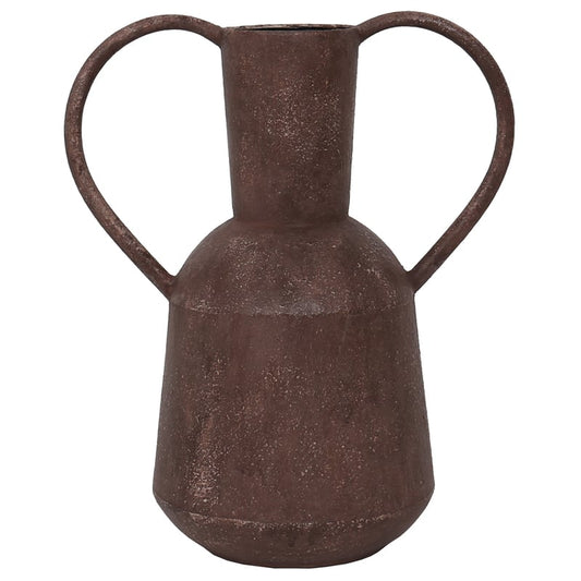 Artisan Aged Vase with Heart Shape Handles