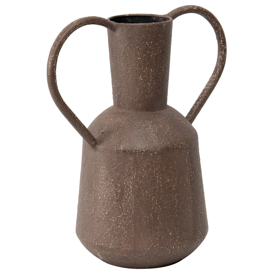 Artisan Aged Vase with Heart Shape Handles