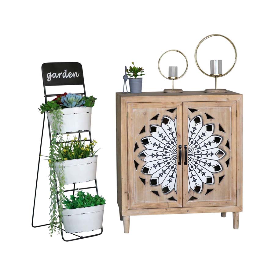 Aura Candle Holders on Timber Base