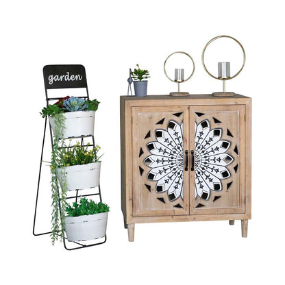 Aura Candle Holders on Timber Base