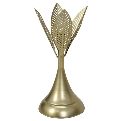 Aura Leaves Taper Candle Holder - Short
