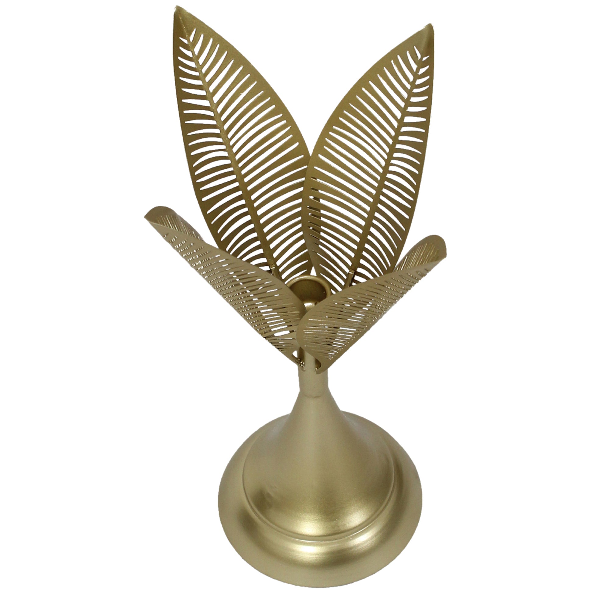 Aura Leaves Taper Candle Holder - Tall
