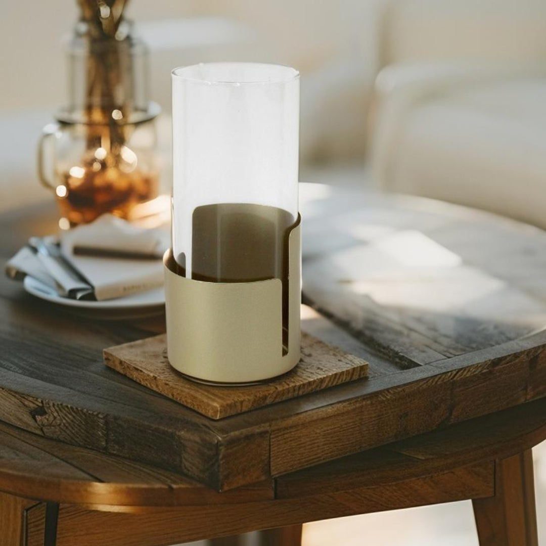 Aura Subtle Pillar Candle Holder
