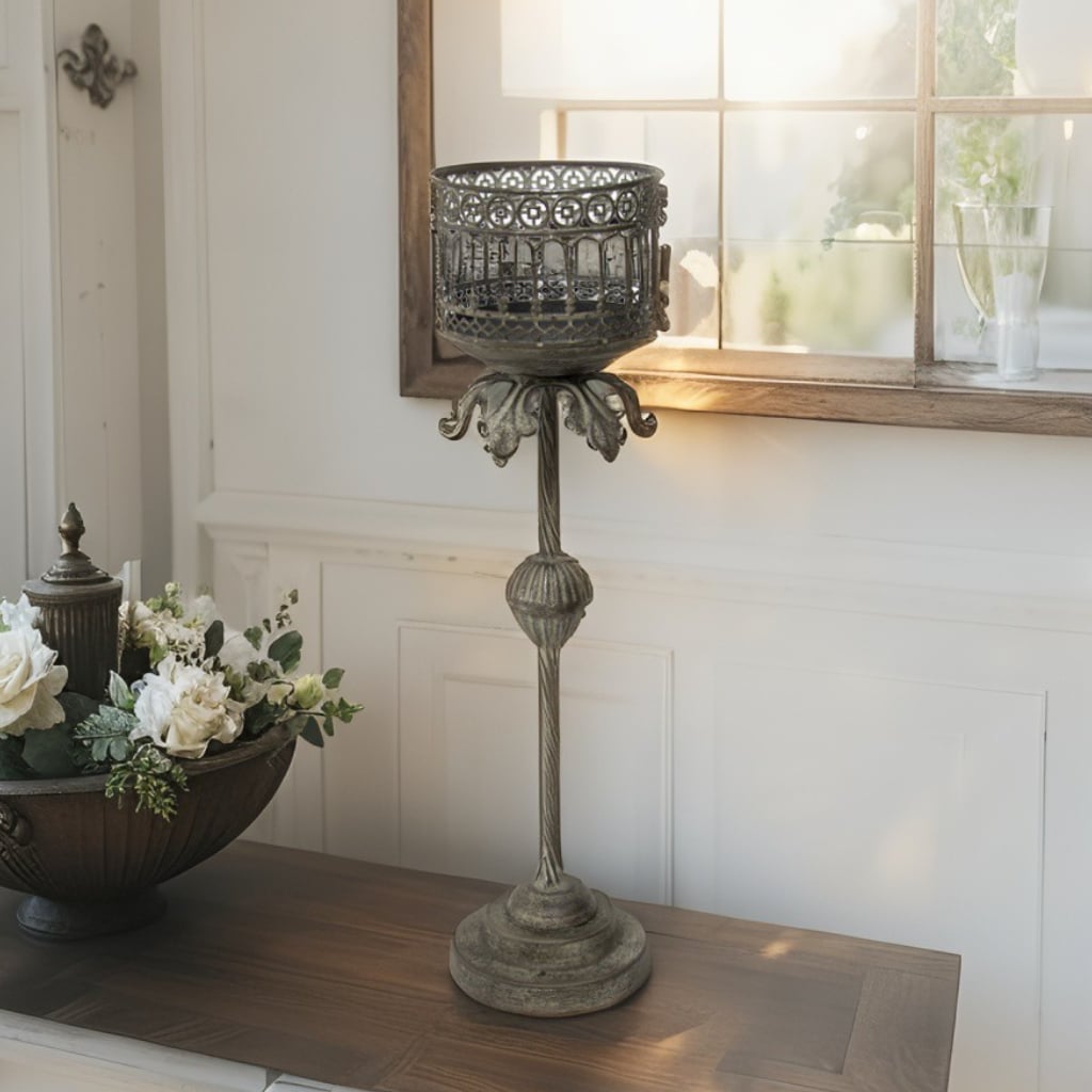 Baroque Pillar Candleholder - Tall