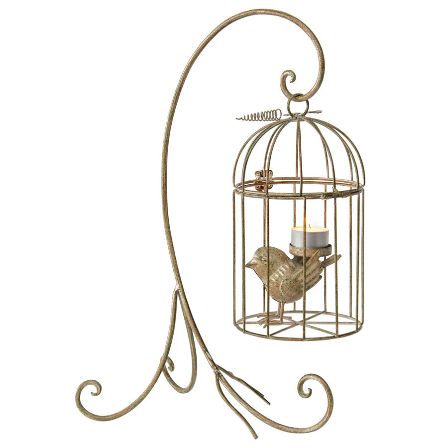 Birdcage on Stand Candleholder