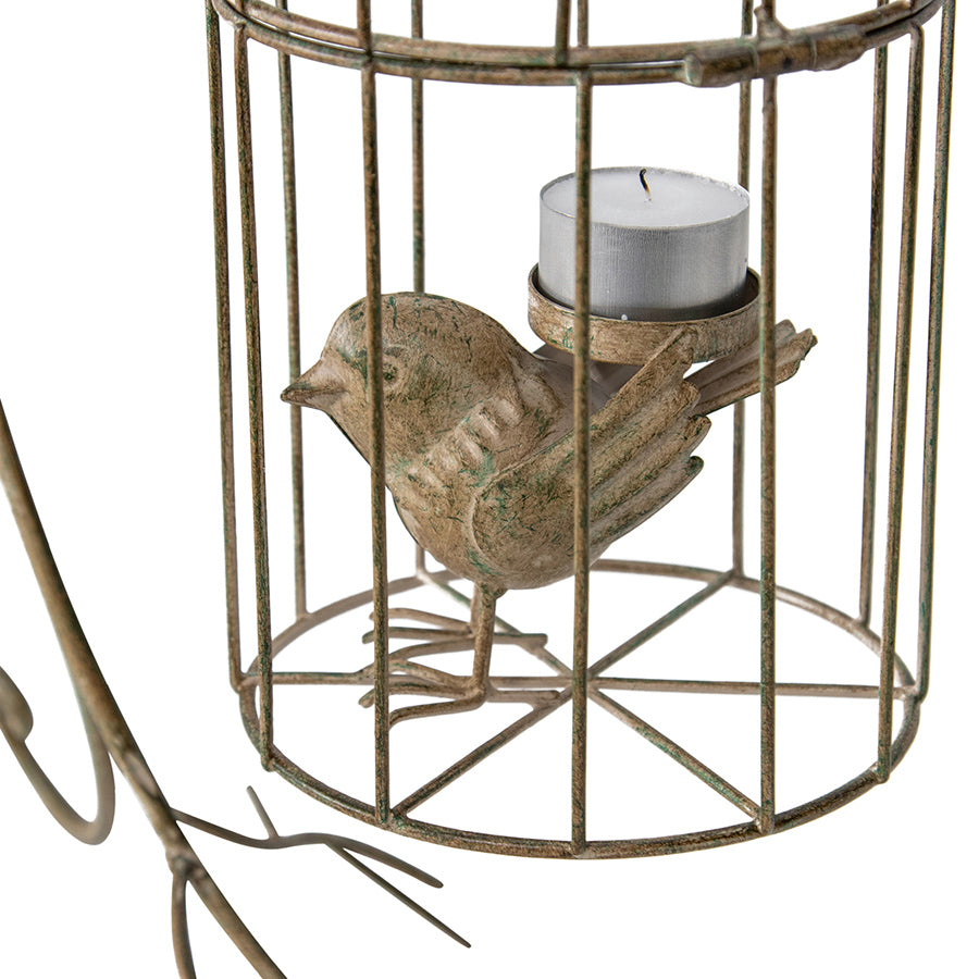 Birdcage on Stand Candleholder