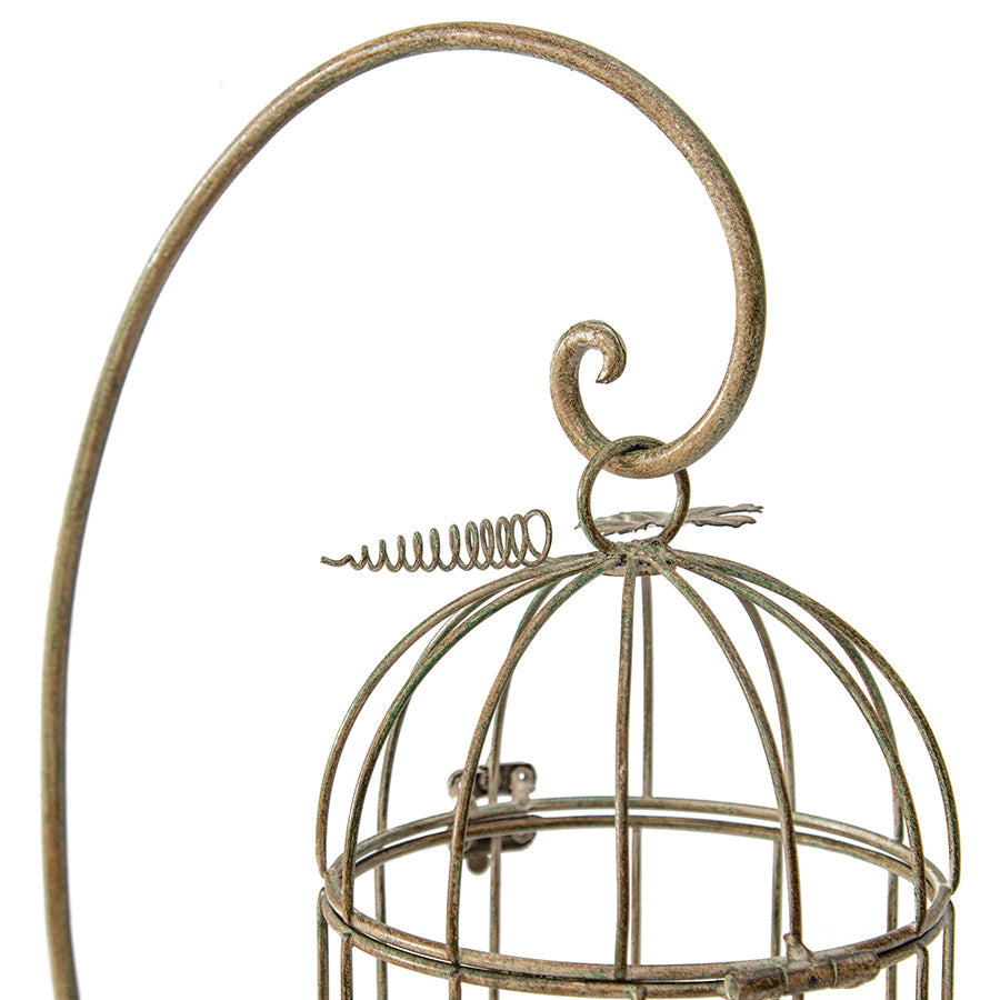 Birdcage on Stand Candleholder