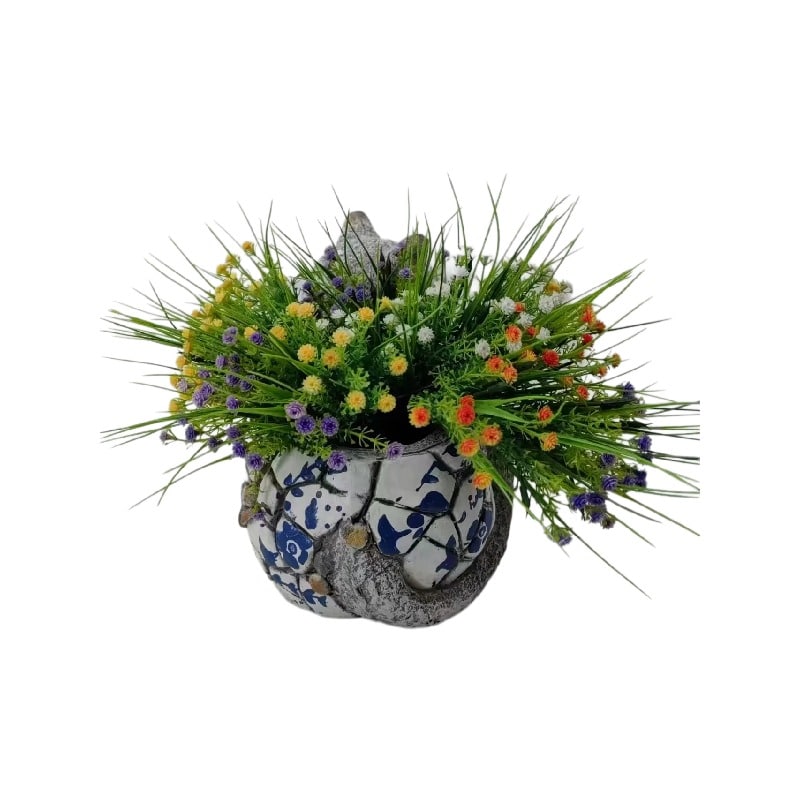 Blue & White Style Cat Planter