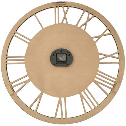 Carved Industro Hamptons Wall Clock