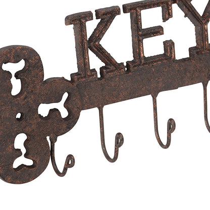 Cast-Iron Wall Hanging Key with 5 Hooks