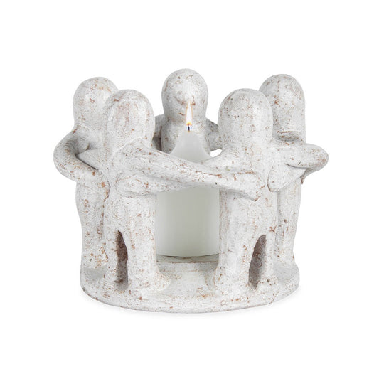 Circle of 5 Handmade Standing Friends Candle Holder