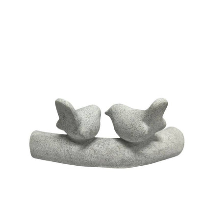 Contemporary Birds on Branch Ornament