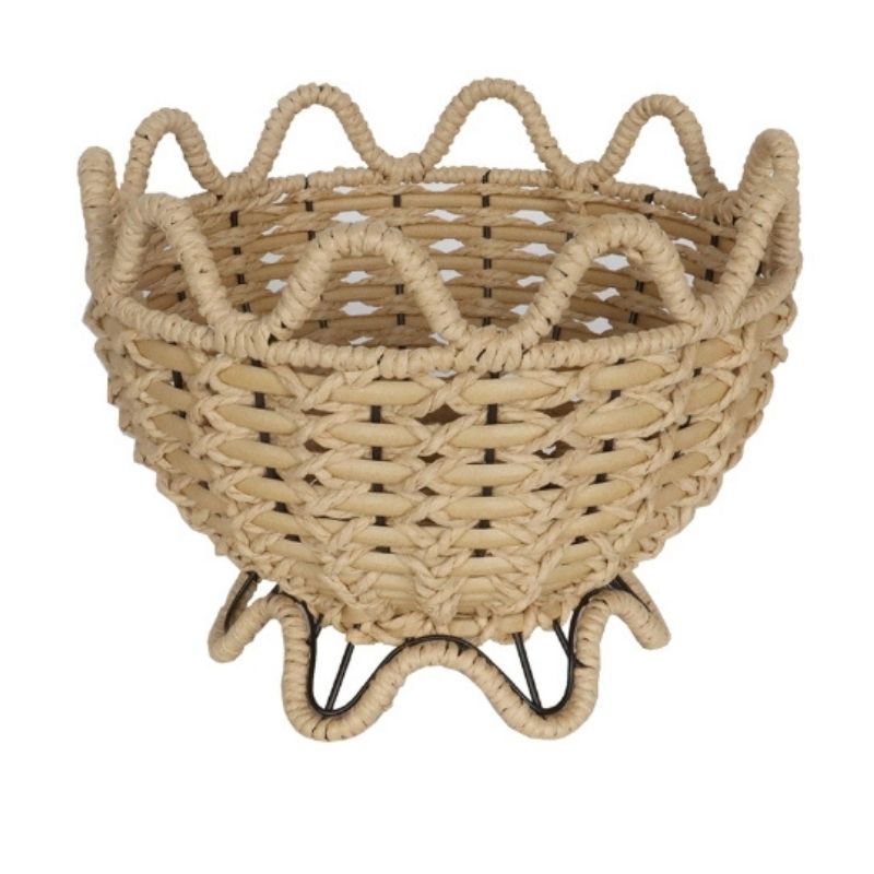 Contemporary Woven Footed Bowl