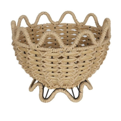 Contemporary Woven Footed Bowl