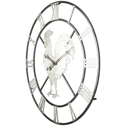 Country Rooster Wall Clock