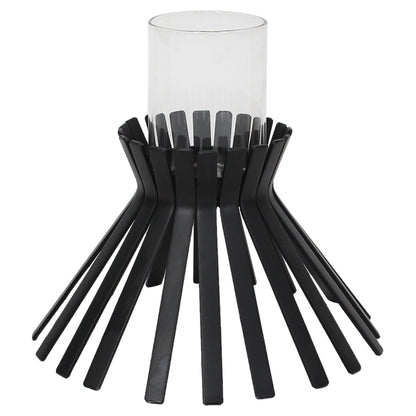 Eclipse Slatted Pillar Candle Holder