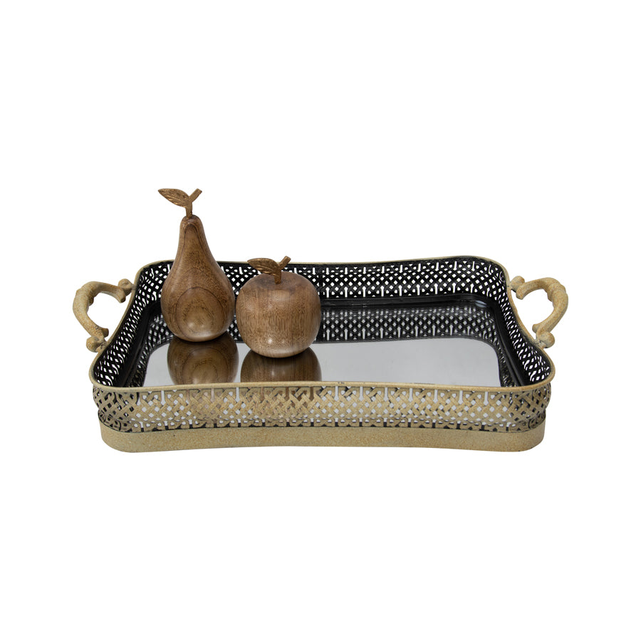 Elementals Curved Mirrored Tray
