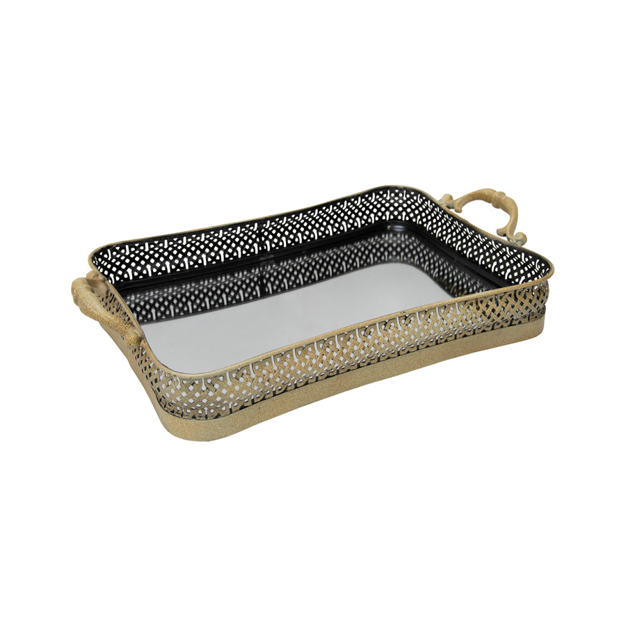 Elementals Curved Mirrored Tray