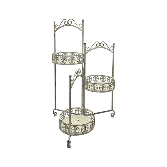 French Provincial Ornate 3-Tier Plant Stand
