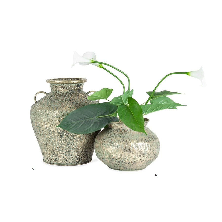 Hammered Antique Gold Urn
