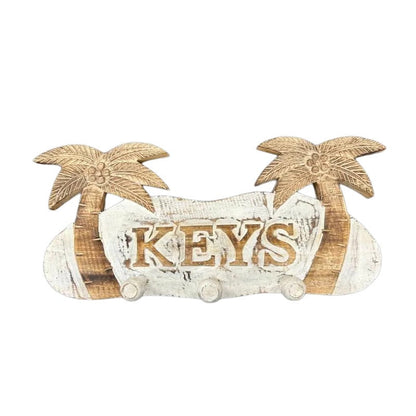 Key Holder Handcrafted with Palm Trees