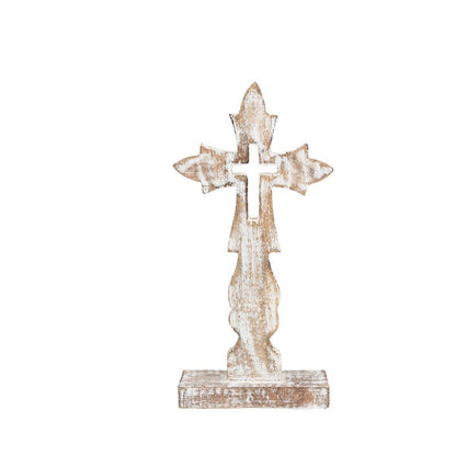 Latin Cross Handcrafted on Base