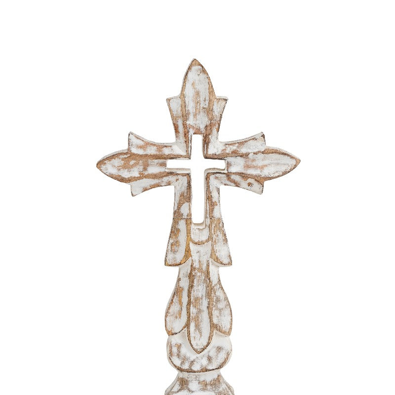 Latin Cross Handcrafted on Base