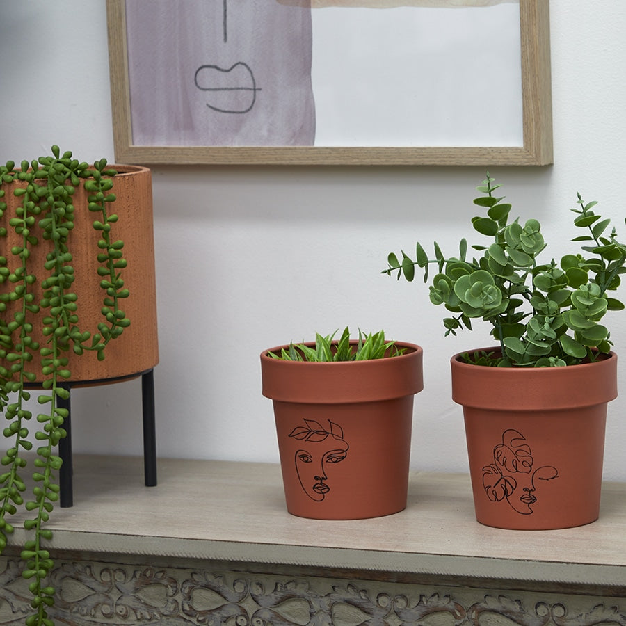 Line-Art Pot Planters