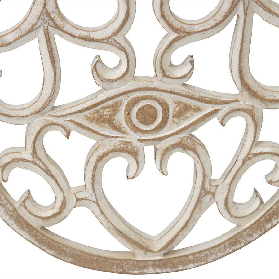 Lucky Hand Hand Carved Wall Art