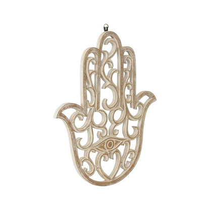 Lucky Hand Hand Carved Wall Art