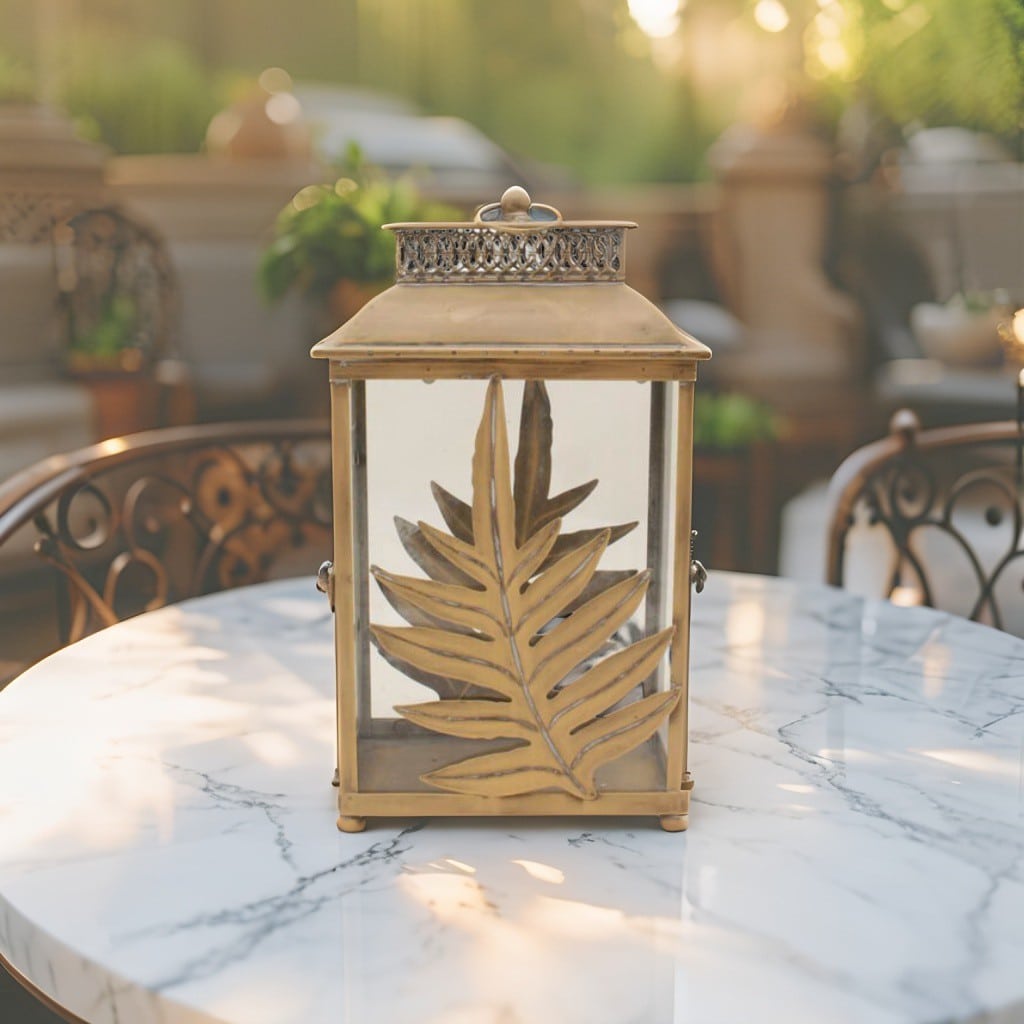 Lustre Leaf Lantern