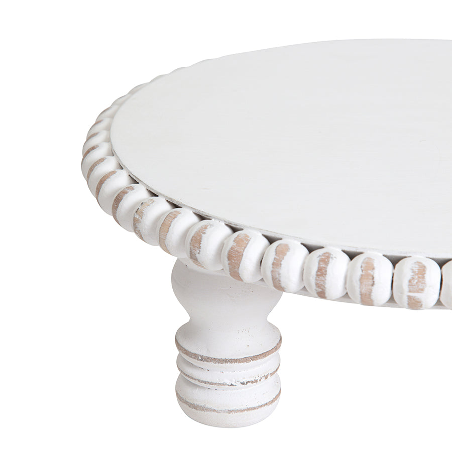 Mango Wood Round Beaded Display Stand