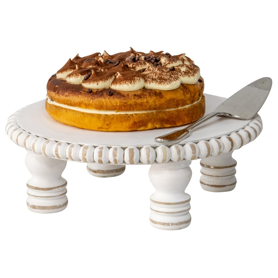 Mango Wood Round Beaded Display Stand