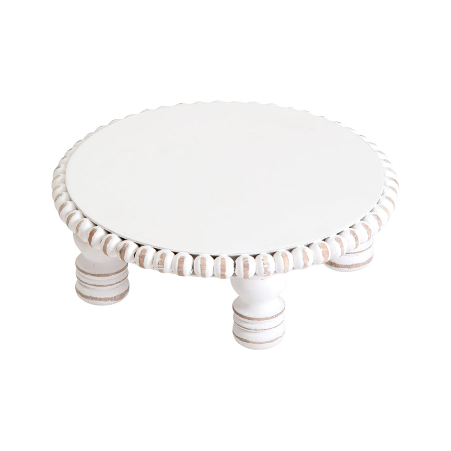 Mango Wood Round Beaded Display Stand