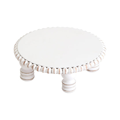 Mango Wood Round Beaded Display Stand