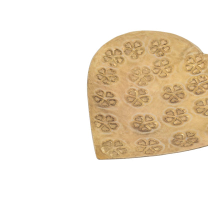 Metal Pressed Hand Crafted Heart Shape Bowl