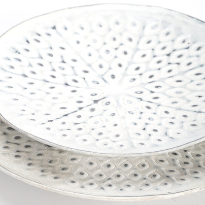 Metal Punched Hamptons Candle Plate