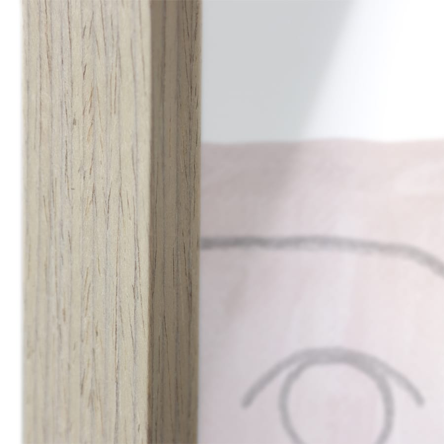 Mixed Emotions Wall Print with Oak Frame