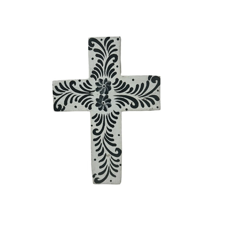 Monochrome Handcrafted Cross Wall Art