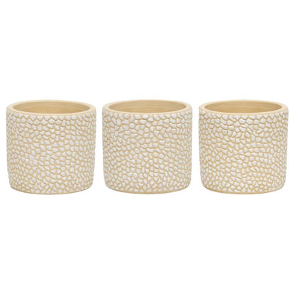 Moulded Abstract Pots - Set of 3